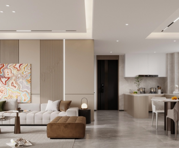 Modern A Living Room-ID:377825986