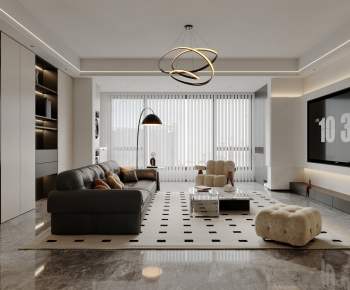 Modern A Living Room-ID:493407963