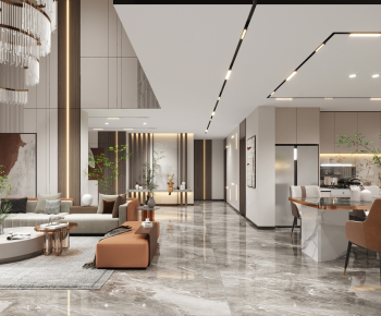 Modern A Living Room-ID:391559674