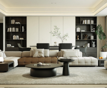 Modern A Living Room-ID:593219044