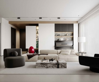 Modern A Living Room-ID:398835908