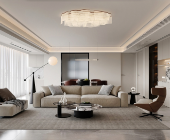 Modern A Living Room-ID:124558936