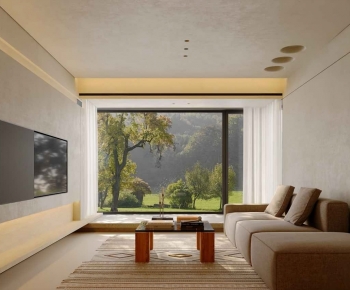 Wabi-sabi Style A Living Room-ID:418549061