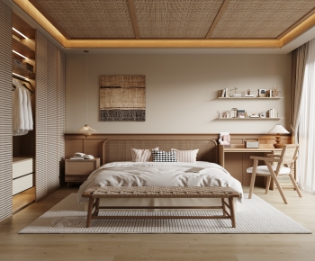Wabi-sabi Style Bedroom-ID:300215015