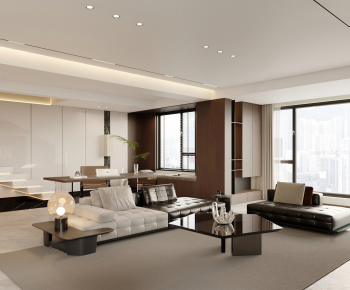 Modern A Living Room-ID:953345067