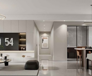 Modern A Living Room-ID:297106987