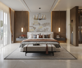 New Chinese Style Bedroom-ID:768333914