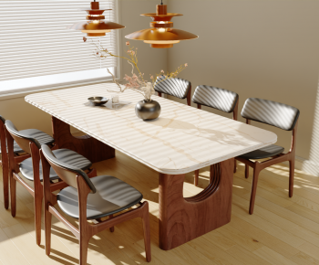 Modern Dining Table And Chairs-ID:756984003