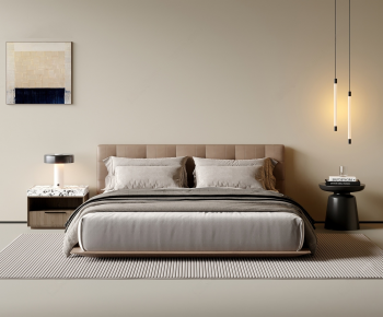 Modern Double Bed-ID:121582985