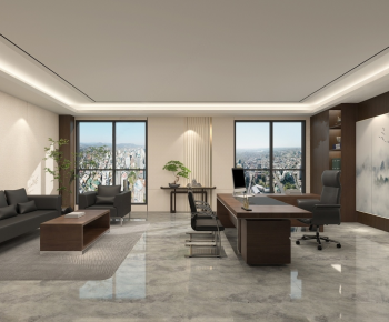 New Chinese Style Manager's Office-ID:740449913