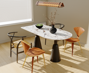 Modern Dining Table And Chairs-ID:925385009