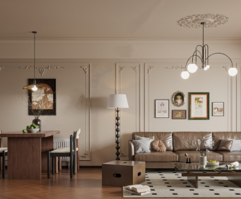 French Style A Living Room-ID:924643998