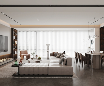 Modern A Living Room-ID:355870013