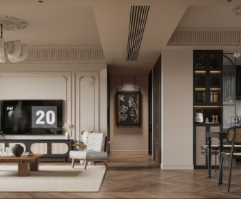 French Style A Living Room-ID:975073101