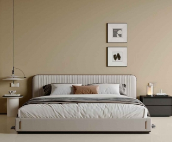 Modern Double Bed-ID:632563111