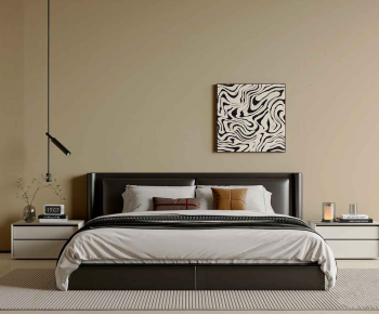 Modern Double Bed-ID:581665992