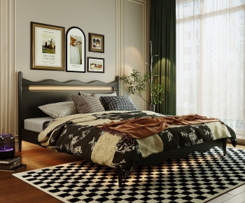 Modern Double Bed-ID:746496928