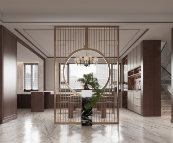 New Chinese Style Hallway-ID:683560481