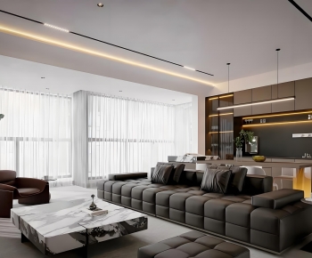 Modern A Living Room-ID:396211129