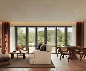 Wabi-sabi Style A Living Room-ID:457639934