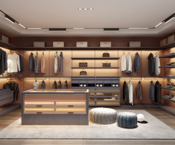 Modern Clothes Storage Area-ID:381536017