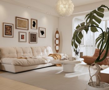 Modern A Living Room-ID:502669107