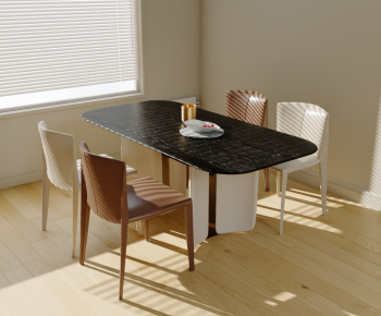 Modern Dining Table And Chairs-ID:439059971