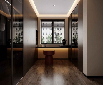 Modern Clothes Storage Area-ID:438378109