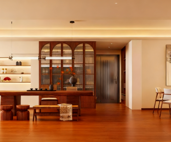 New Chinese Style Dining Room-ID:662648921