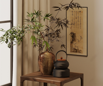 New Chinese Style Aquatic Green Plant-ID:861305003