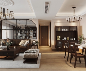 American Style A Living Room-ID:725413085