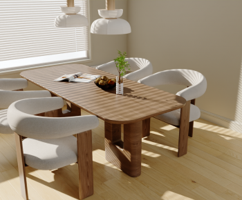 Modern Dining Table And Chairs-ID:403378011