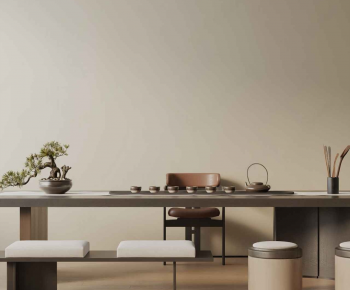 New Chinese Style Tea Tables And Chairs-ID:313064104