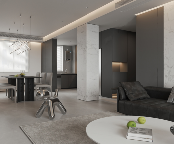 Modern A Living Room-ID:834498889