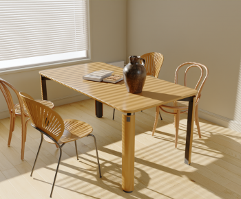 Modern Dining Table And Chairs-ID:780925991