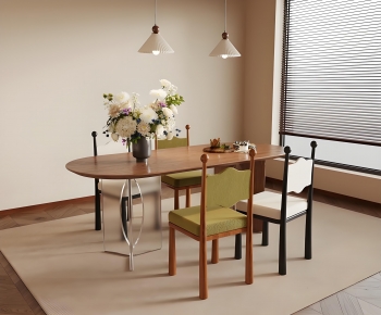 French Style Dining Table And Chairs-ID:969340831