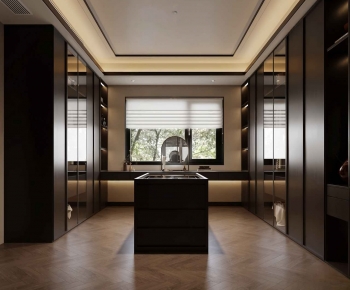 Modern Clothes Storage Area-ID:710933924