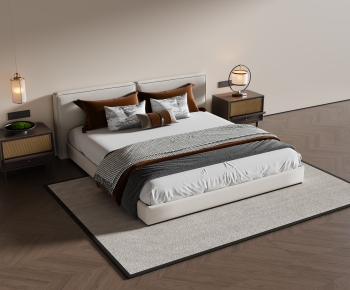 New Chinese Style Double Bed-ID:163336997