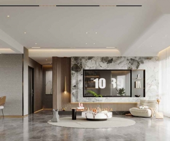 Modern A Living Room-ID:417874106