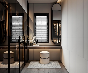 Modern Clothes Storage Area-ID:422852991