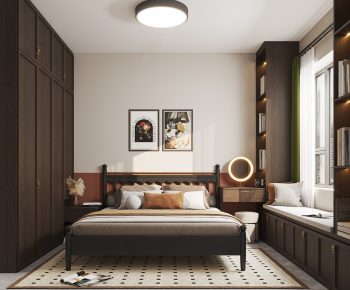 American Style Bedroom-ID:523619898