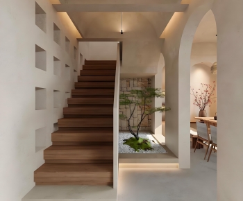 Wabi-sabi Style Stairwell-ID:363121035