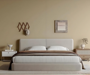 Modern Double Bed-ID:837244997