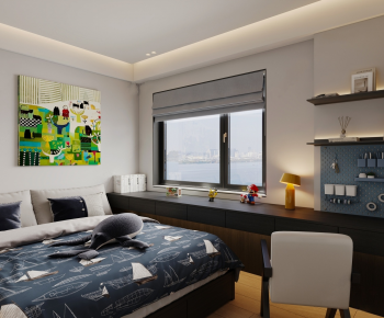 Modern Boy's Room And Son's Room-ID:718662022