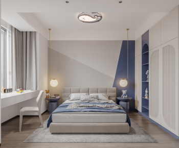 Modern Boy's Room And Son's Room-ID:459990023