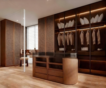 Modern Clothes Storage Area-ID:113160685