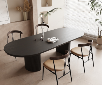 Modern Dining Table And Chairs-ID:836503987