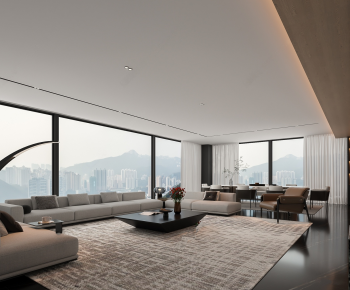 Modern A Living Room-ID:419701108