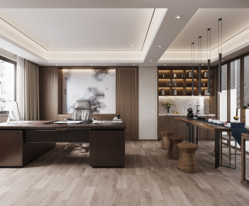 New Chinese Style Manager's Office-ID:968559988