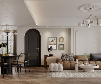 French Style A Living Room-ID:698890928